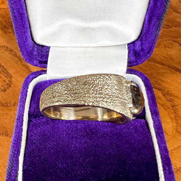 Vintage Cognac Diamond Ring, 2.02ct. sold by Doyle and Doyle an antique and vintage jewelry boutique
