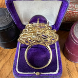 Vintage Amethyst Gold Ring sold by Doyle and Doyle an antique and vintage jewelry boutique