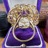 Vintage Amethyst Gold Ring sold by Doyle and Doyle an antique and vintage jewelry boutique