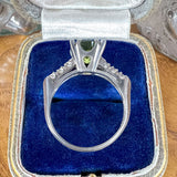 Vintage Peridot & Diamond Ring, 1.75ct. sold by Doyle and Doyle an antique and vintage jewelry boutique