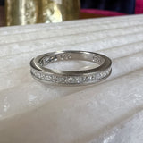 Vintage Square Diamond Band sold by Doyle and Doyle an antique and vintage jewelry boutique