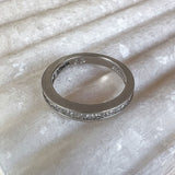 Vintage Square Diamond Band sold by Doyle and Doyle an antique and vintage jewelry boutique