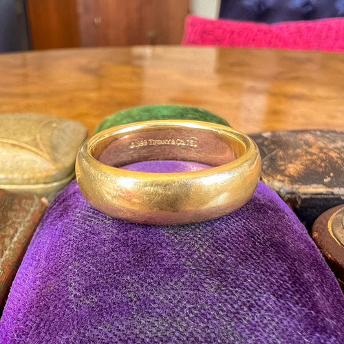 Vintage Tiffany & Co Wedding Band sold by Doyle and Doyle an antique and vintage jewelry boutique