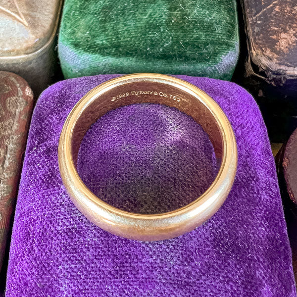 Vintage Tiffany & Co Wedding Band sold by Doyle and Doyle an antique and vintage jewelry boutique