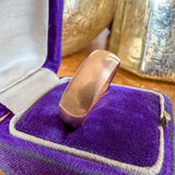 Vintage Russian Gold Wedding Band Ring sold by Doyle and Doyle an antique and vintage jewelry boutique
