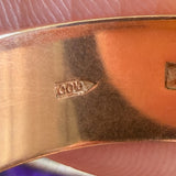 Vintage Russian Gold Wedding Band Ring sold by Doyle and Doyle an antique and vintage jewelry boutique