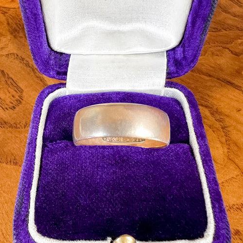 Vintage Yellow Gold Wedding Band Ring sold by Doyle and Doyle an antique and vintage jewelry boutique