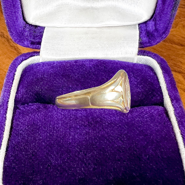 Vintage Gold Signet Ring, from Doyle & Doyle antique and vintage jewelry boutique