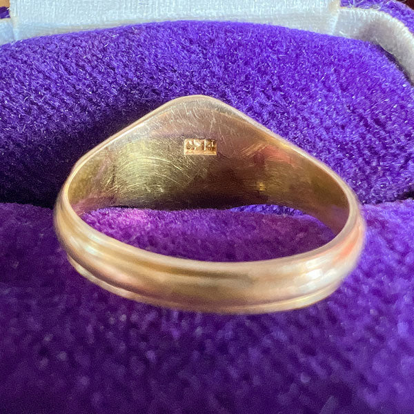 Vintage Gold Signet Ring, from Doyle & Doyle antique and vintage jewelry boutique