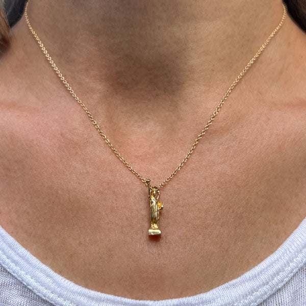 Vintage Statue of Liberty Charm sold by Doyle and Doyle an antique and vintage jewelry boutique