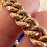 Vintage Watch Chain Curb Link Bracelet sold by Doyle and Doyle an antique and vintage jewelry boutique