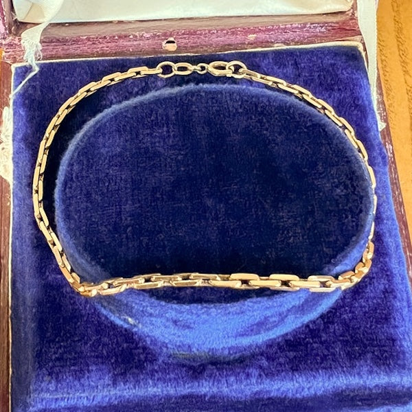 Vintage Gold Link Bracelet, from Doyle & Doyle antique and vintage jewelry boutique