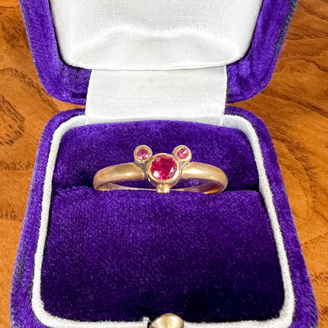 Vintage Pink Stone Ring