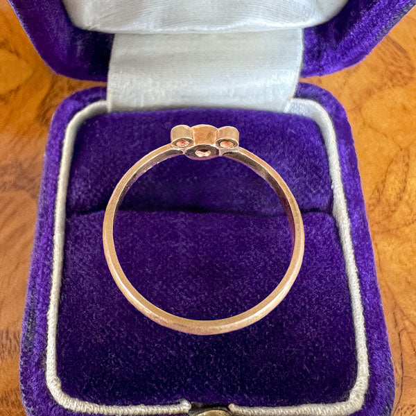 Vintage Pink Stone Ring sold by Doyle and Doyle an antique and vintage jewelry boutique