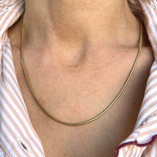Vintage Snake Chain Necklace