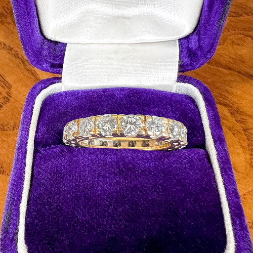 Vintage Diamond Eternity Band sold by Doyle and Doyle an antique and vintage jewelry boutique