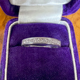 Vintage Diamond Wedding Band Ring sold by Doyle and Doyle an antique and vintage jewelry boutique