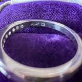 Vintage Diamond Wedding Band Ring sold by Doyle and Doyle an antique and vintage jewelry boutique