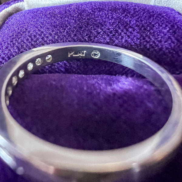 Vintage Diamond Wedding Band Ring sold by Doyle and Doyle an antique and vintage jewelry boutique