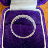 Vintage Diamond Wedding Band Ring sold by Doyle and Doyle an antique and vintage jewelry boutique