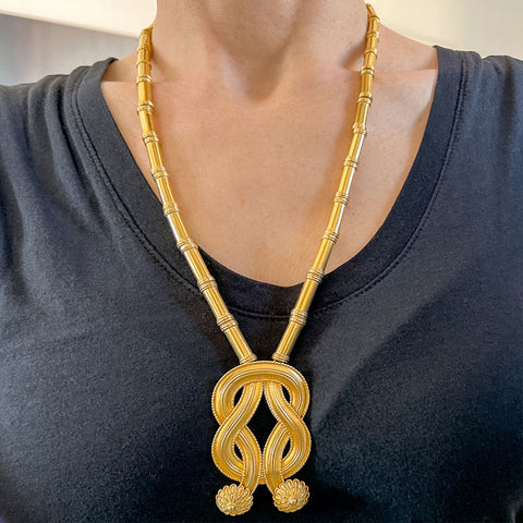 Vintage Lalaounis Knot Necklace