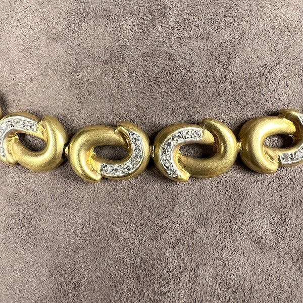 Vintage Diamond Link Necklace, from Doyle & Doyle antique and vintage jewelry boutique