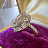 Vintage Diamond Cluster Ring sold by Doyle and Doyle an antique and vintage jewelry boutique