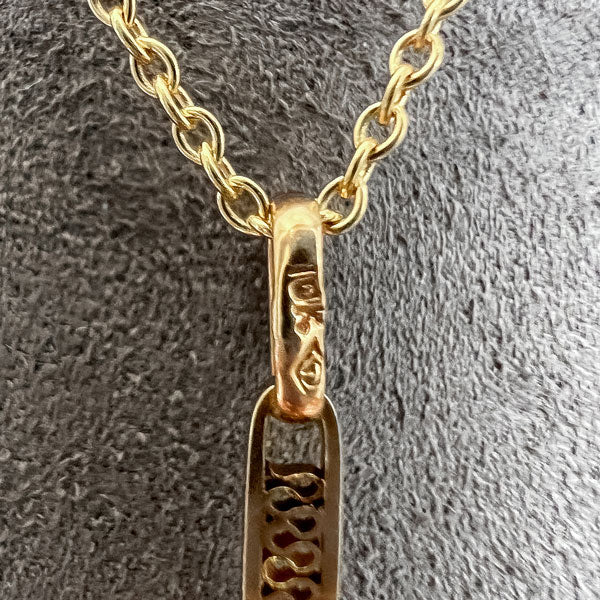 Antique Diamond Lavalier Necklace sold by Doyle and Doyle an antique and vintage jewelry boutique