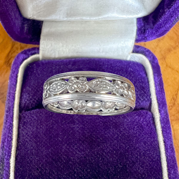 Vintage Wedding Band Ring sold by Doyle and Doyle an antique and vintage jewelry boutique