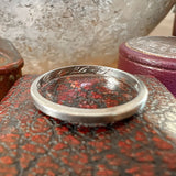 Vintage Platinum Wedding Band Ring sold by Doyle and Doyle an antique and vintage jewelry boutique