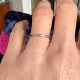 Vintage Platinum Band sold by Doyle and Doyle an antique and vintage jewelry boutique