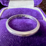 Vintage Platinum Band sold by Doyle and Doyle an antique and vintage jewelry boutique