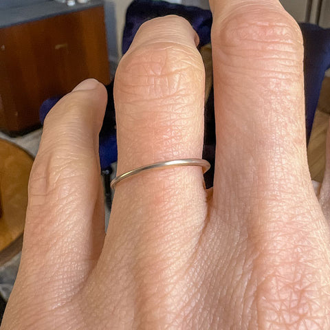 Vintage Two-toned Wedding Band Ring sold by Doyle and Doyle an antique and vintage jewelry boutique