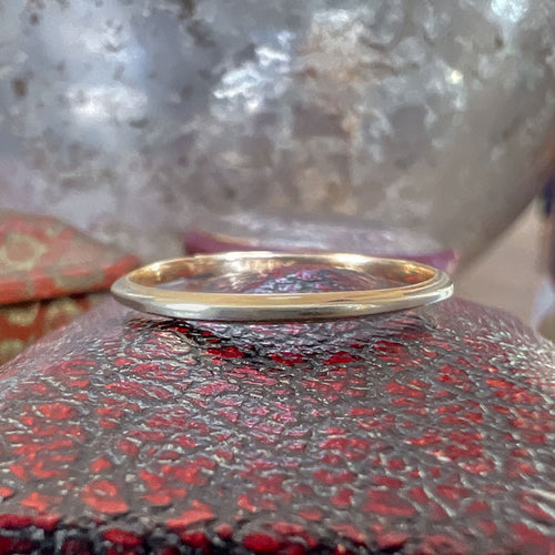 Vintage Two-toned Wedding Band Ring sold by Doyle and Doyle an antique and vintage jewelry boutique