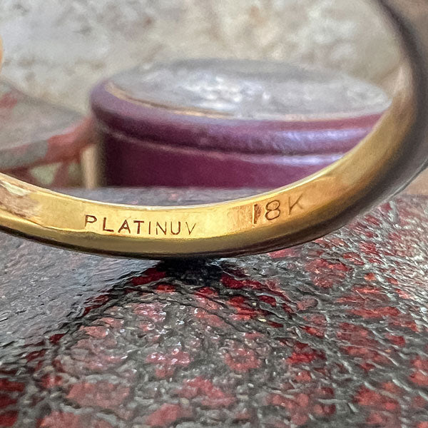 Vintage Patterned Wedding Band Ring sold by Doyle and Doyle an antique and vintage jewelry boutique