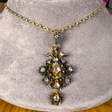 Antique Rose Cut Diamond Necklace, from Doyle & Doyle antique and vintage jewelry boutique