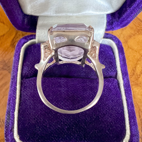 Vintage Amethyst Intaglio Ring sold by Doyle and Doyle an antique and vintage jewelry boutique