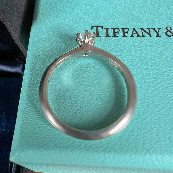 Vintage Tiffany & Co Engagement Ring, RBC 0.18ct. sold by Doyle and Doyle an antique and vintage jewelry boutique