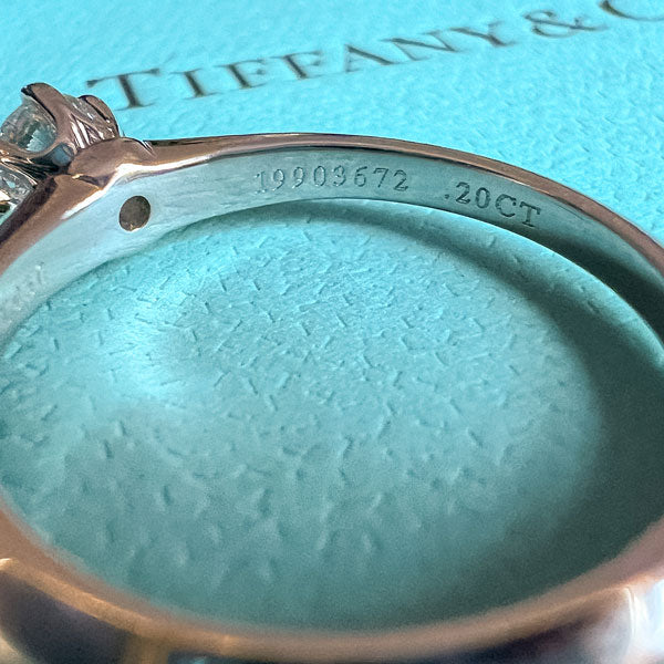 Vintage Tiffany & Co Engagement Ring, RBC 0.20ct. sold by Doyle and Doyle an antique and vintage jewelry boutique