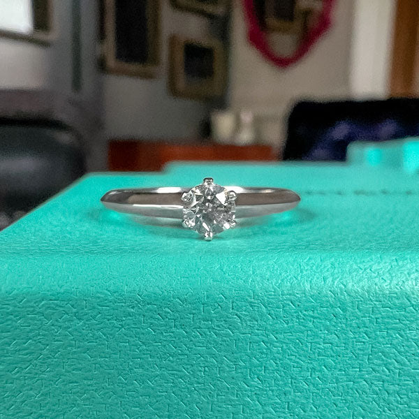 Vintage Tiffany & Co Engagement Ring, RBC 0.23ct. sold by Doyle and Doyle an antique and vintage jewelry boutique