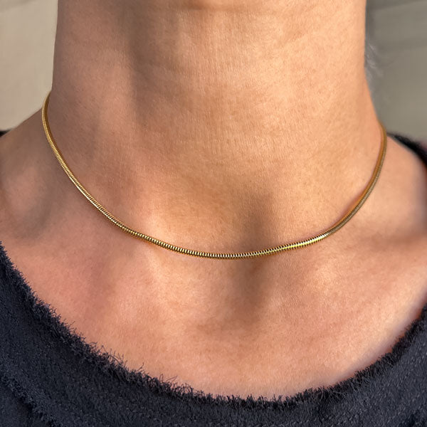 Vintage Snake Chain sold by Doyle and Doyle an antique and vintage jewelry boutique