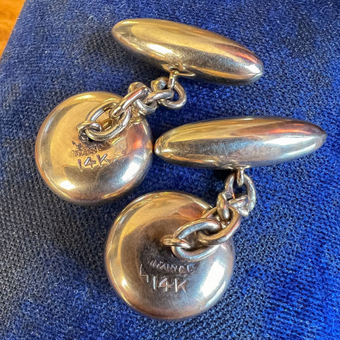 Vintage Tiffany & Co. Nautical Cufflinks sold by Doyle and Doyle an antique and vintage jewelry boutique