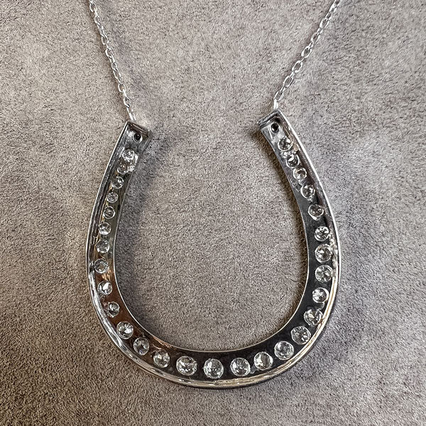 Antique Diamond Horseshoe Necklace, from Doyle & Doyle antique and vintage jewelry boutique