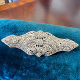 Art Deco Diamond Brooch sold by Doyle and Doyle an antique and vintage jewelry boutique