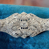 Art Deco Diamond Brooch sold by Doyle and Doyle an antique and vintage jewelry boutique