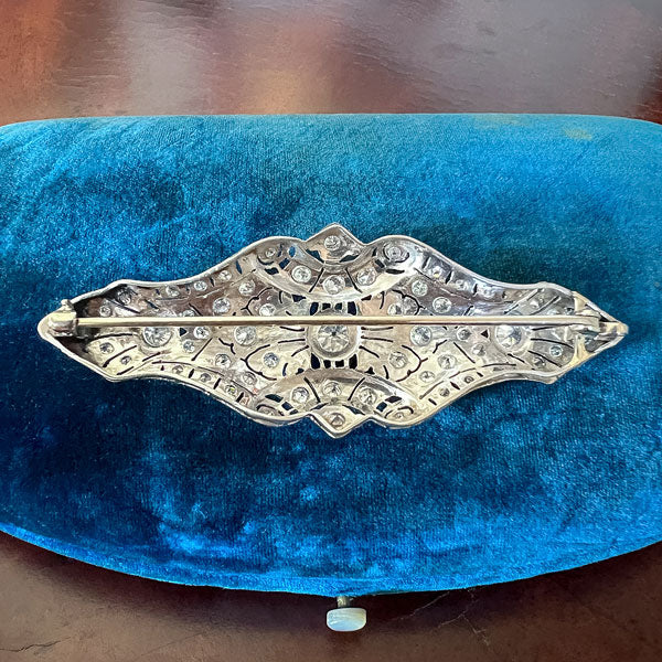 Art Deco Diamond Brooch sold by Doyle and Doyle an antique and vintage jewelry boutique