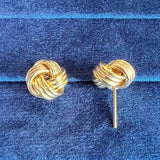 Vintage Gold Knot Stud Earrings, from Doyle & Doyle antique and vintage jewelry boutique
