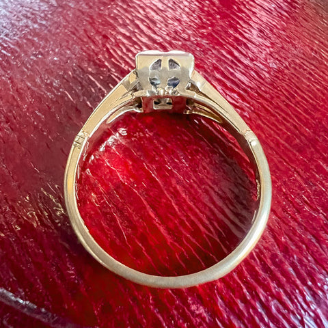 Vintage Diamond Engagement Ring dated "11-15-41", sold by Doyle and Doyle an antique and vintage jewelry boutique