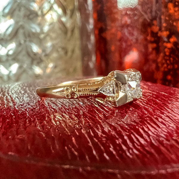 Art Deco Engagement Ring, Old Euro 0.15ct. sold by Doyle and Doyle an antique and vintage jewelry boutique