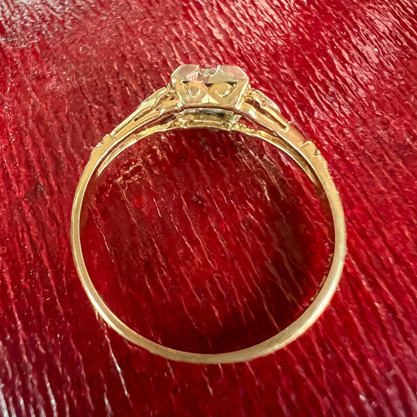 Art Deco Engagement Ring, Old Euro 0.15ct. sold by Doyle and Doyle an antique and vintage jewelry boutique